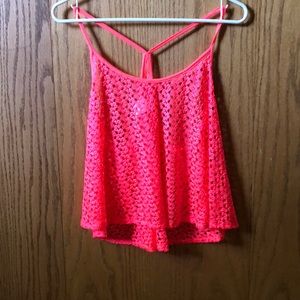 Coral orange tank top